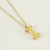 Wholesale Necklace Stainless Steel Chubby Bubble Letter Design Polished Unisex Cross Chain