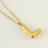 Wholesale Necklace Stainless Steel Chubby Bubble Letter Design Polished Unisex Cross Chain