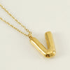 Wholesale Necklace Stainless Steel Chubby Bubble Letter Design Polished Unisex Cross Chain