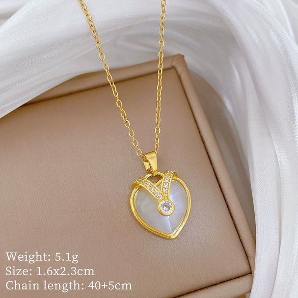 Wholesale Necklace Stainless Steel Copper Animal Zodiac Cartoon Minimalist Style