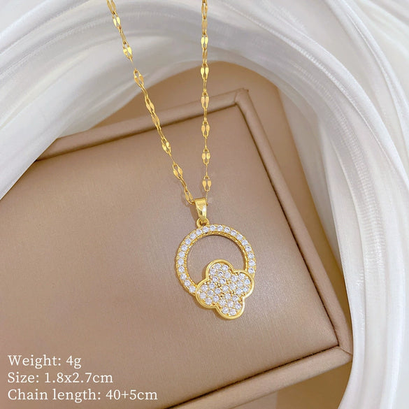 Wholesale Necklace Stainless Steel Copper Animal Zodiac Cartoon Minimalist Style