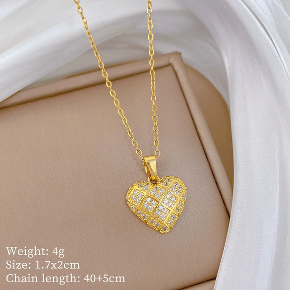 Wholesale Necklace Stainless Steel Copper Animal Zodiac Cartoon Minimalist Style