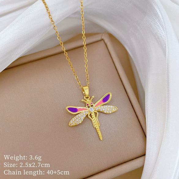 Wholesale Necklace Stainless Steel Copper Animal Zodiac Cartoon Minimalist Style