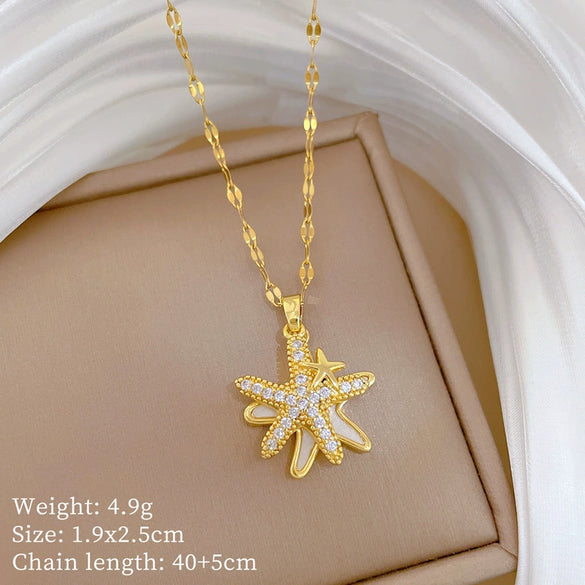 Wholesale Necklace Stainless Steel Copper Animal Zodiac Cartoon Minimalist Style