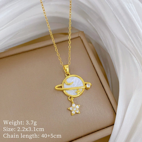 Wholesale Necklace Stainless Steel Copper Animal Zodiac Cartoon Minimalist Style