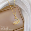 Wholesale Necklace Stainless Steel Copper Animal Zodiac Cartoon Minimalist Style