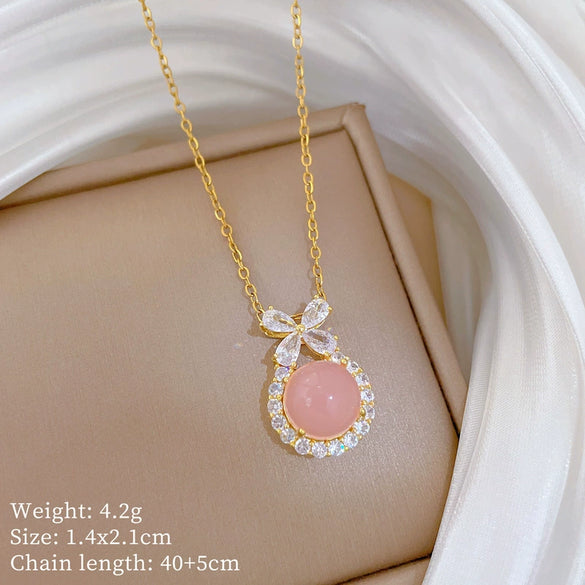 Wholesale Necklace Stainless Steel Copper Animal Zodiac Cartoon Minimalist Style