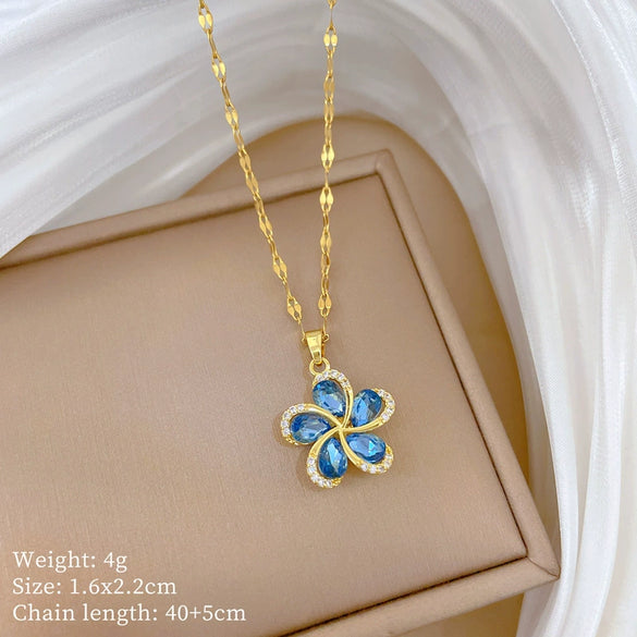 Wholesale Necklace Stainless Steel Copper Animal Zodiac Cartoon Minimalist Style