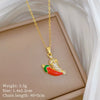 Wholesale Necklace Stainless Steel Copper Animal Zodiac Cartoon Minimalist Style