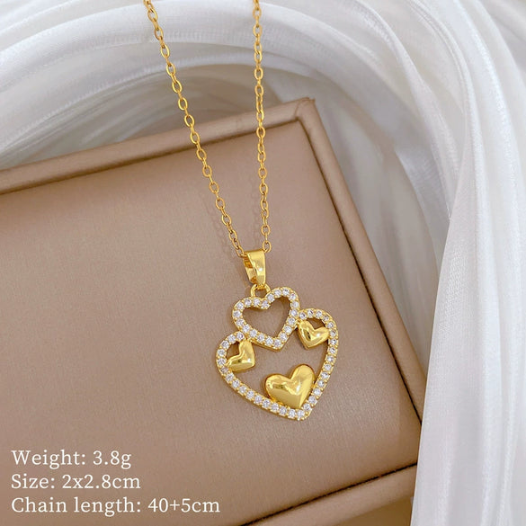 Wholesale Necklace Stainless Steel Copper Animal Zodiac Cartoon Minimalist Style