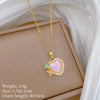 Wholesale Necklace Stainless Steel Copper Animal Zodiac Cartoon Minimalist Style