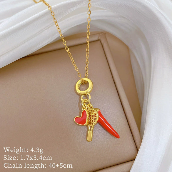 Wholesale Necklace Stainless Steel Copper Animal Zodiac Cartoon Minimalist Style