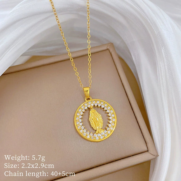 Wholesale Necklace Stainless Steel Copper Animal Zodiac Cartoon Minimalist Style