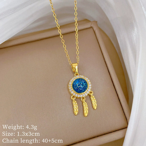 Wholesale Necklace Stainless Steel Copper Animal Zodiac Cartoon Minimalist Style