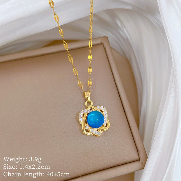 Wholesale Necklace Stainless Steel Copper Animal Zodiac Cartoon Minimalist Style