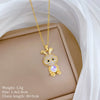 Wholesale Necklace Stainless Steel Copper Geometric Cartoon Light Luxury Elegant Gorgeous Unisex
