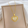 Wholesale Necklace Stainless Steel Copper Geometric Cartoon Minimalist Style For Unisex