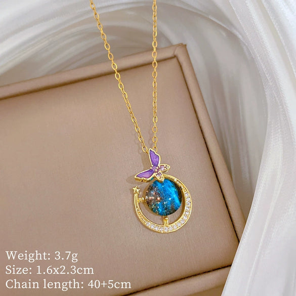 Wholesale Necklace Stainless Steel Copper Geometric Cartoon Minimalist Style