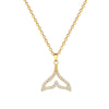 Wholesale Necklace Stainless Steel Copper Geometric Fishtail Cartoon Minimalist Unisex