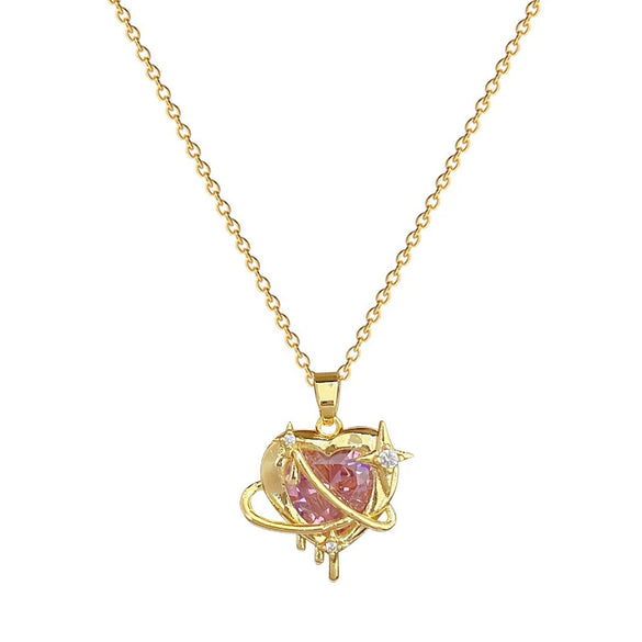 Wholesale Necklace Stainless Steel Copper Geometric Light Luxury Style