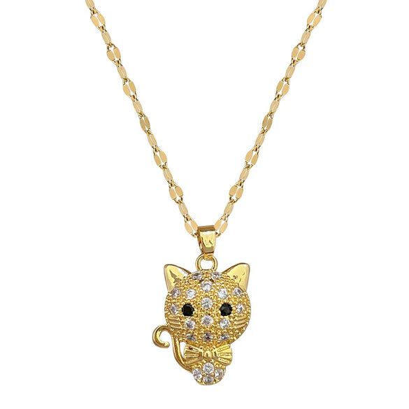 Wholesale Necklace Stainless Steel Copper Geometric Light Luxury Style