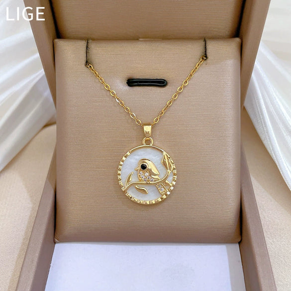 Wholesale Necklace Stainless Steel Copper Geometric Style For Women