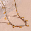 Wholesale Necklace Stainless Steel Electroplated Fivepointed Star Pendant Chain