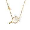 Wholesale Necklace Stainless Steel Geometric Braided Chain Mixed Gemstone Setting 18K Gold Plated
