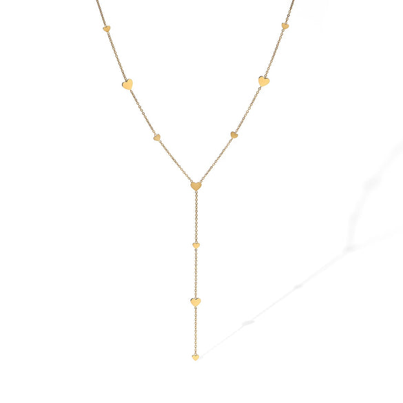 Wholesale Necklace Stainless Steel Geometric Chain Tassel Clavicle Chain For Female