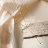 Wholesale Necklace Stainless Steel Geometric Chain Tassel Clavicle Chain For Female