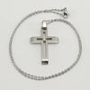 Wholesale Necklace 316L Stainless Steel Geometric Cross Electroplated 18K Gold For Women
