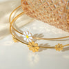 Wholesale Necklace Stainless Steel Geometric Daisy Design Jewelry For Women