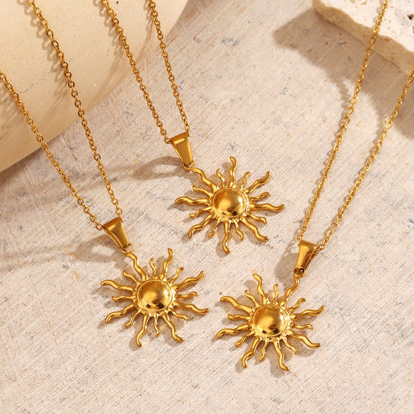 Wholesale Necklace Stainless Steel Geometric Electroplating Minimalist Style For Women