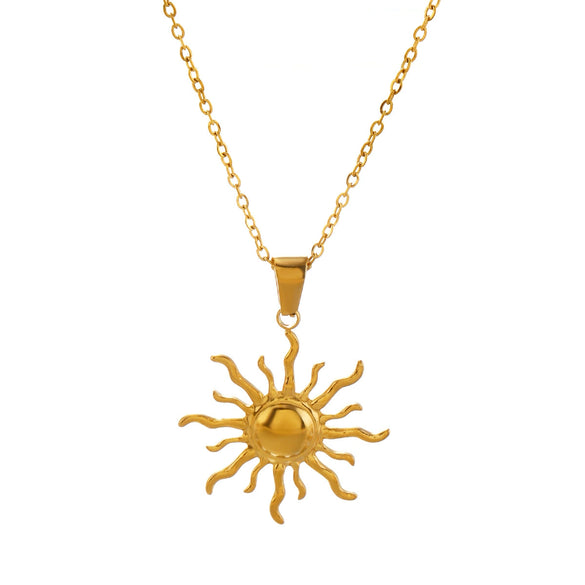 Wholesale Necklace Stainless Steel Geometric Electroplating Minimalist Style For Women