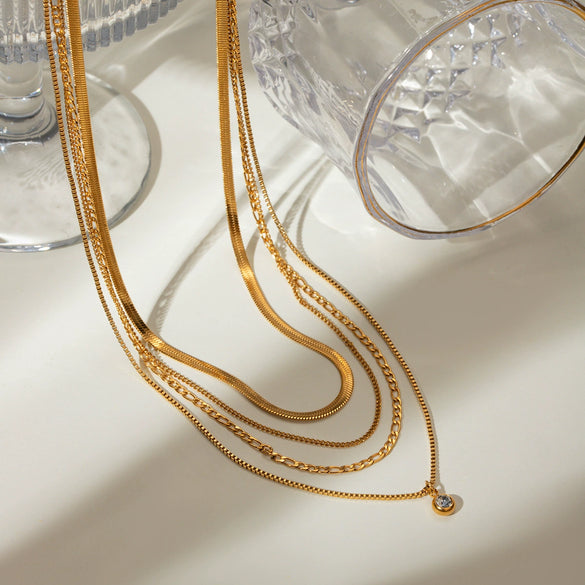 Wholesale Necklace Stainless Steel Geometric Electroplating Original Design For Women