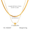 Wholesale Necklace Stainless Steel Geometric 18K Goldplated Electroplating Women's