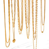 Wholesale Necklace Stainless Steel Geometric 18K Goldplated Electroplating Women's
