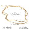 Wholesale Necklace Stainless Steel Geometric 18K Goldplated Electroplating Women's