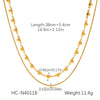 Wholesale Necklace Stainless Steel Geometric 18K Goldplated Electroplating Women's