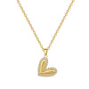 Wholesale Necklace Stainless Steel Geometric Love Peach Heart Pendant Titanium Steel Chain Cartoon Minimalist Style Unisex