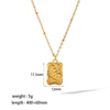 Wholesale Necklace Stainless Steel Geometric Mermaid Fairy Tale Pendant Electroplated Fashion Light Luxury