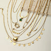 Wholesale Necklace Stainless Steel Geometric Simple Stacked Multi Layer Bone Twist Electroplated For Women