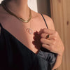 Wholesale Necklace Stainless Steel Geometric Simple Stacked Multi Layer Bone Twist Electroplated For Women
