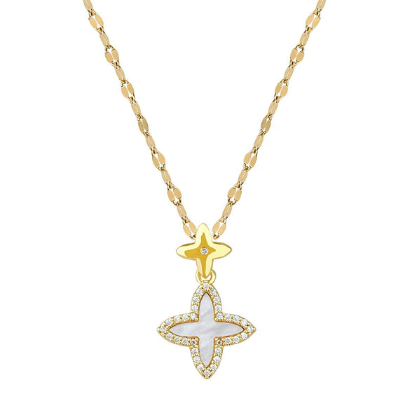 Wholesale Necklace Stainless Steel Geometric Style Pendant Chain Unisex