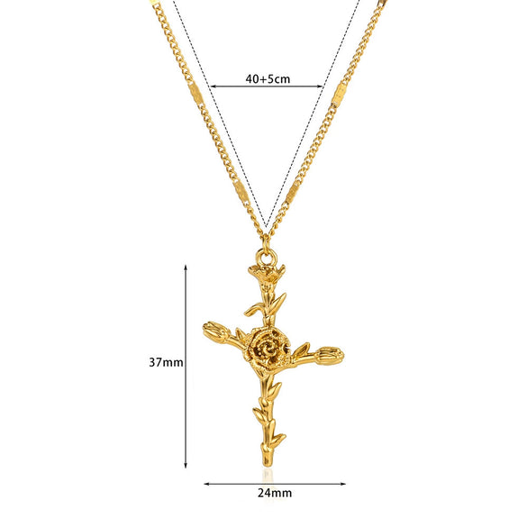 Wholesale Necklace Stainless Steel Gold Electroplated With Letters Numbers Text Pattern