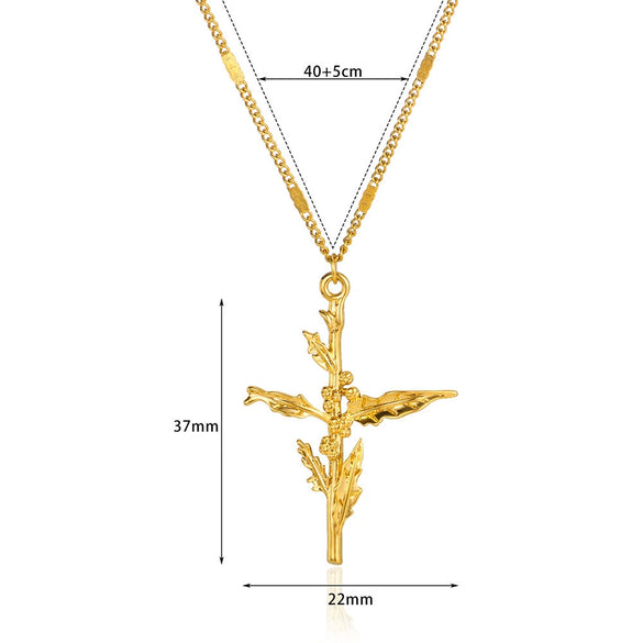 Wholesale Necklace Stainless Steel Gold Electroplated With Letters Numbers Text Pattern