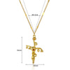 Wholesale Necklace Stainless Steel Gold Electroplated With Letters Numbers Text Pattern