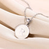 Wholesale Necklace Stainless Steel Gold Ochain Letter Pendant Electroplating Style