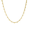 Wholesale Necklace Stainless Steel Gold Plated Geometric Doublelayer Round Bead Chain For Women