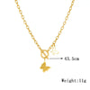 Wholesale Necklace Stainless Steel Goldplated Butterfly Cut Out Retro Fashion For Women